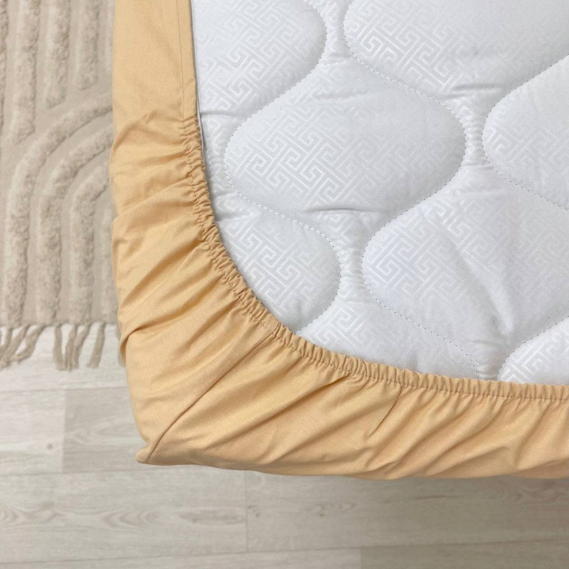 Постільна білизна Msonya Простирадло дитяче темна гірчиця н/р