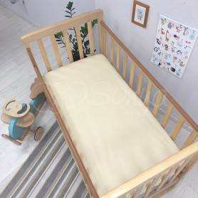 Постільна білизна Msonya Простирадло дитяче 60х120 см світла гірчиця