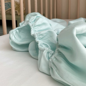 Постільна білизна Msonya Простирадло сатин м'ятне