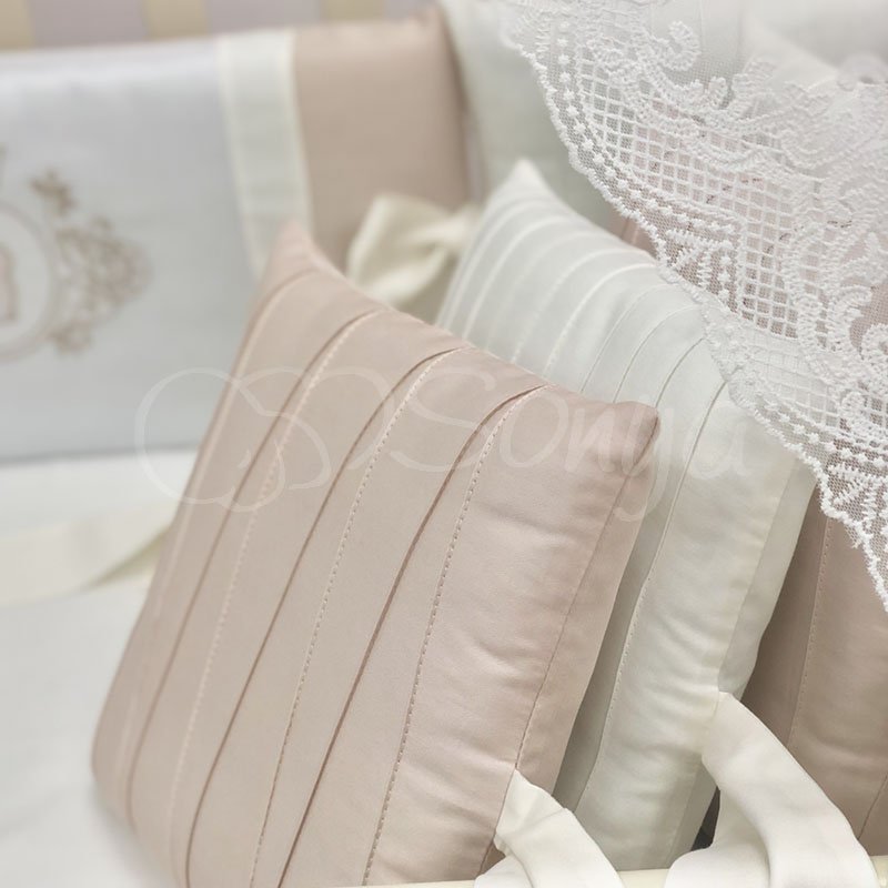 Постільна білизна Msonya комплект Royal, 7 одиниць крем