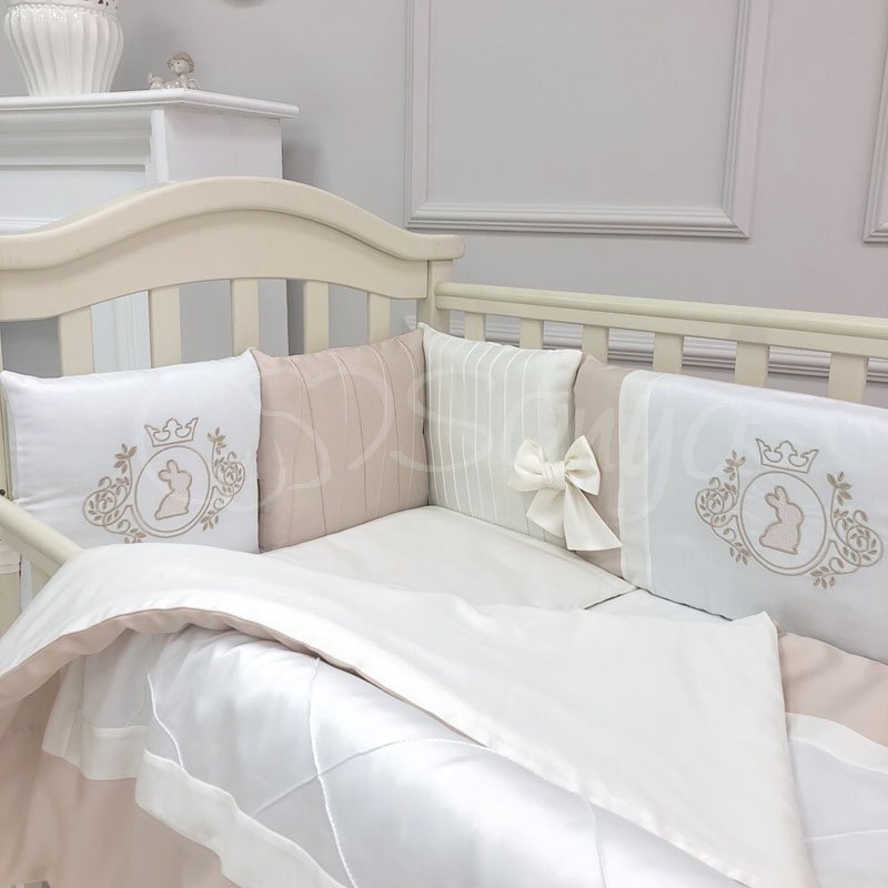 Постільна білизна Msonya комплект Royal, 7 одиниць крем