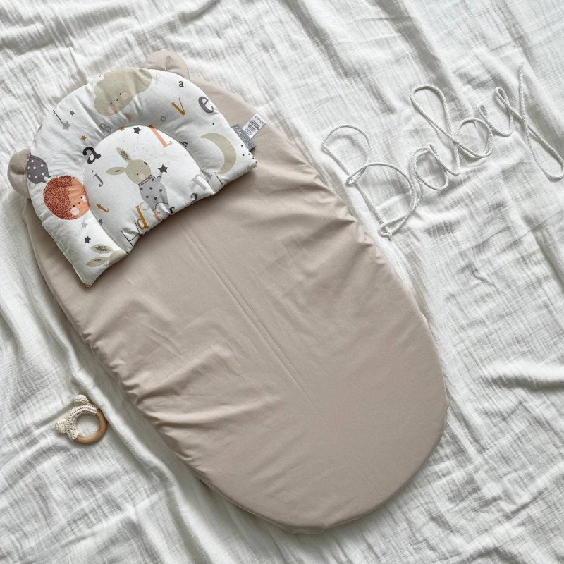 Постільна білизна Msonya Простирадло унісекс однотонне Капучино