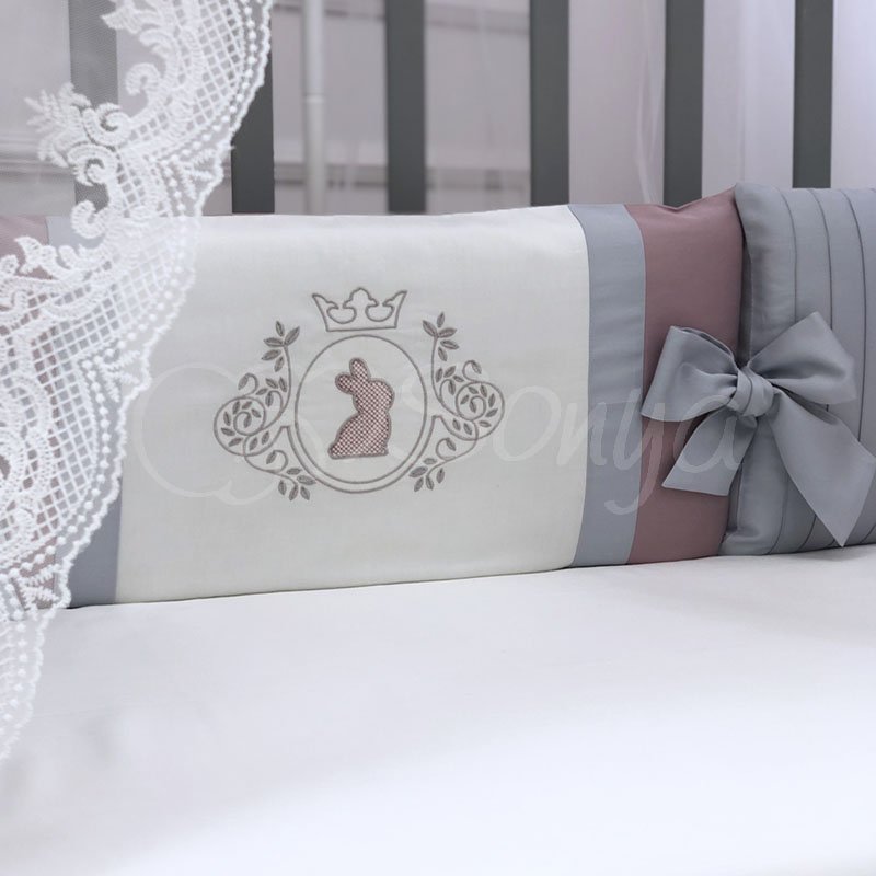 Постільна білизна Msonya комплект Royal, 7 одиниць пудра