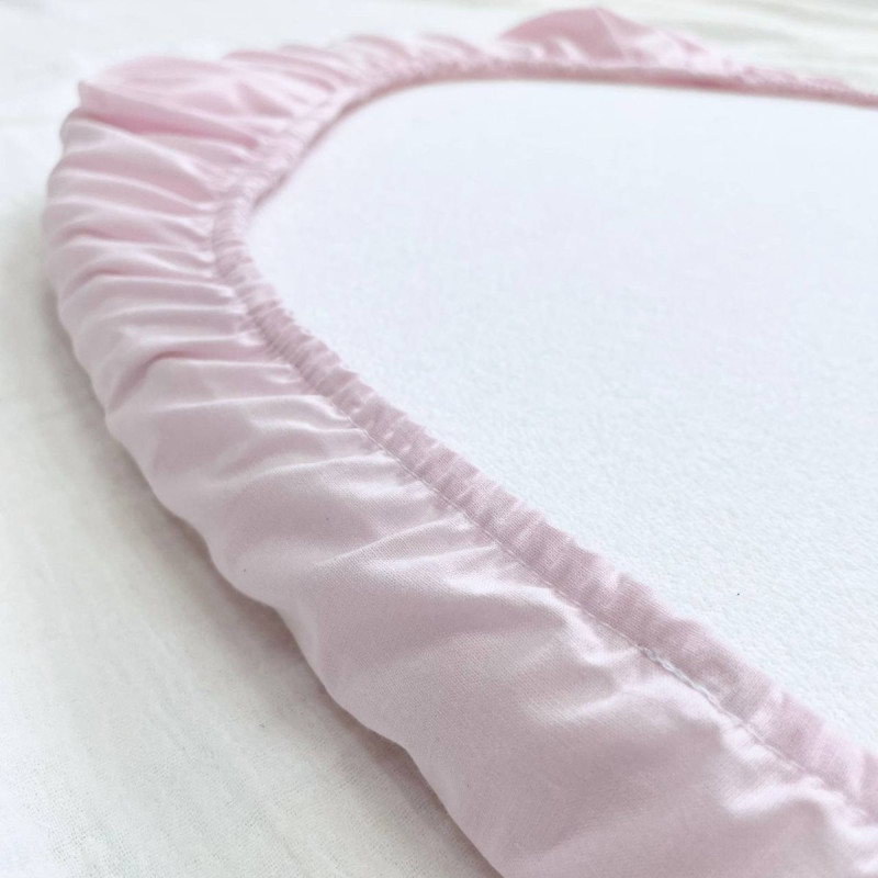 Постільна білизна Msonya Простирадло дівчина однотонне рожевий