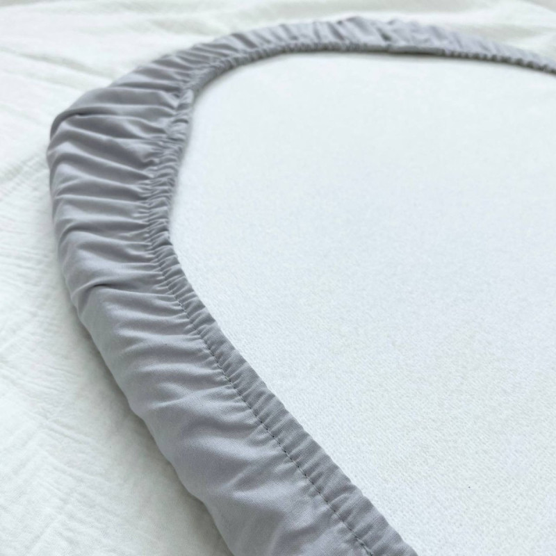 Постільна білизна Msonya Простирадло у візочок сіре