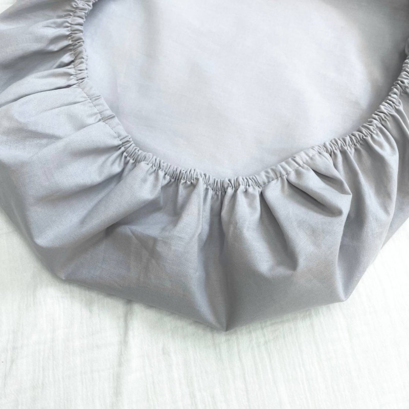 Постільна білизна Msonya Простирадло у візочок сіре