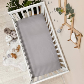 Постільна білизна Msonya Простирадло фланель Сіре