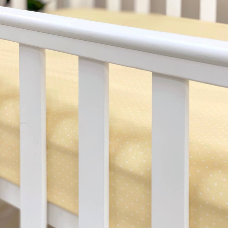 Постільна білизна Msonya Простирадло дитяче горошок на жовтому н/р