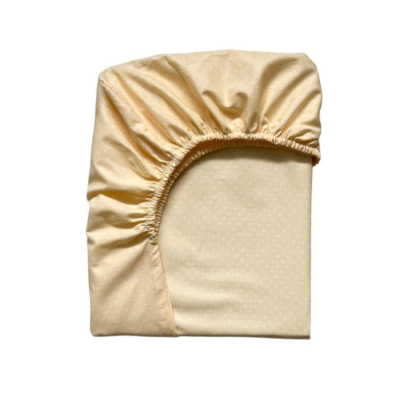 Постільна білизна Msonya Простирадло дитяче горошок на жовтому н/р