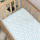 Постільна білизна Msonya Простирадло дитяче 60х120 см зигзаг м'ятний