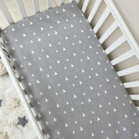 Постільна білизна Msonya Простирадло унісекс з малюнком сірий 1700827