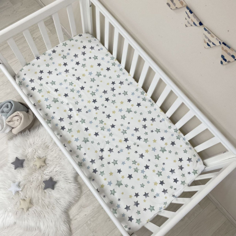 Постільна білизна Msonya Простирадло унісекс з малюнком мята 1700831