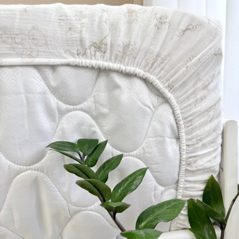 Постільна білизна Msonya Простирадло з малюнком бежевий 1716702