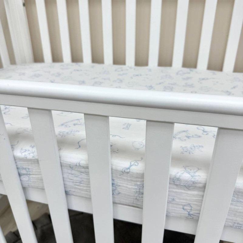 Постільна білизна Msonya Простирадло з малюнком блакитний