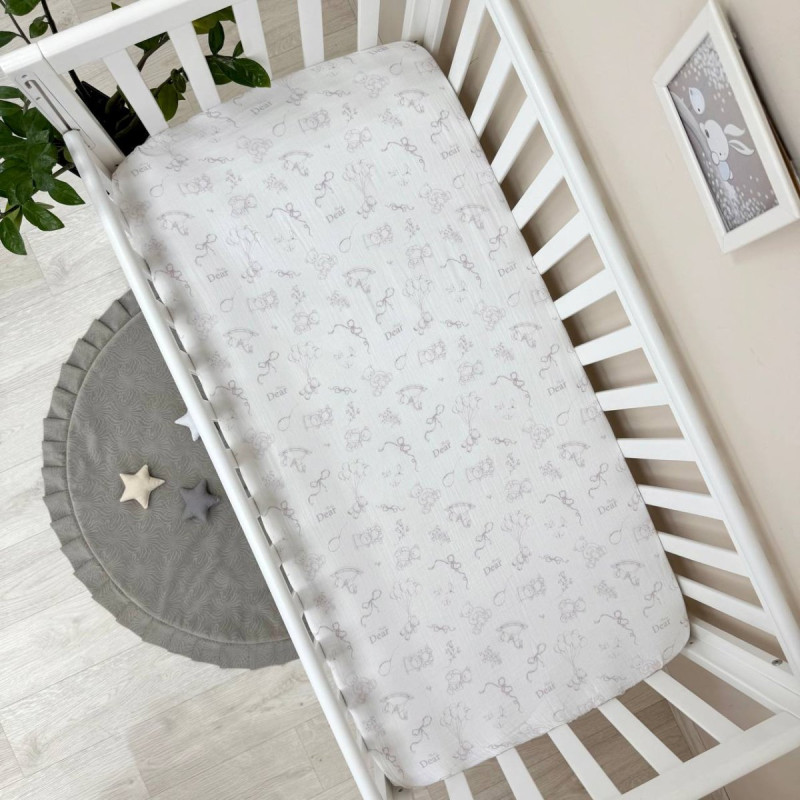 Постільна білизна Msonya Простирадло з малюнком пудра 1716779