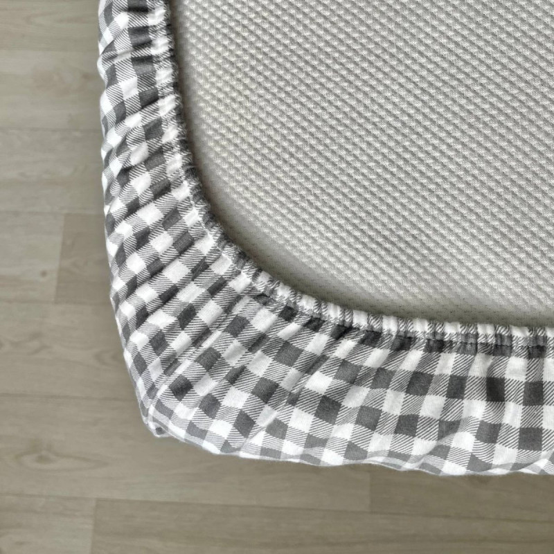 Постільна білизна Msonya Простирадло однотонне сірий 1765333