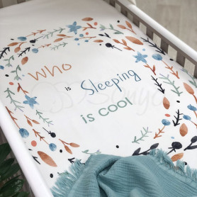 Постільна білизна Msonya Простирадло дитяче з друком 120х60 см Гілочка