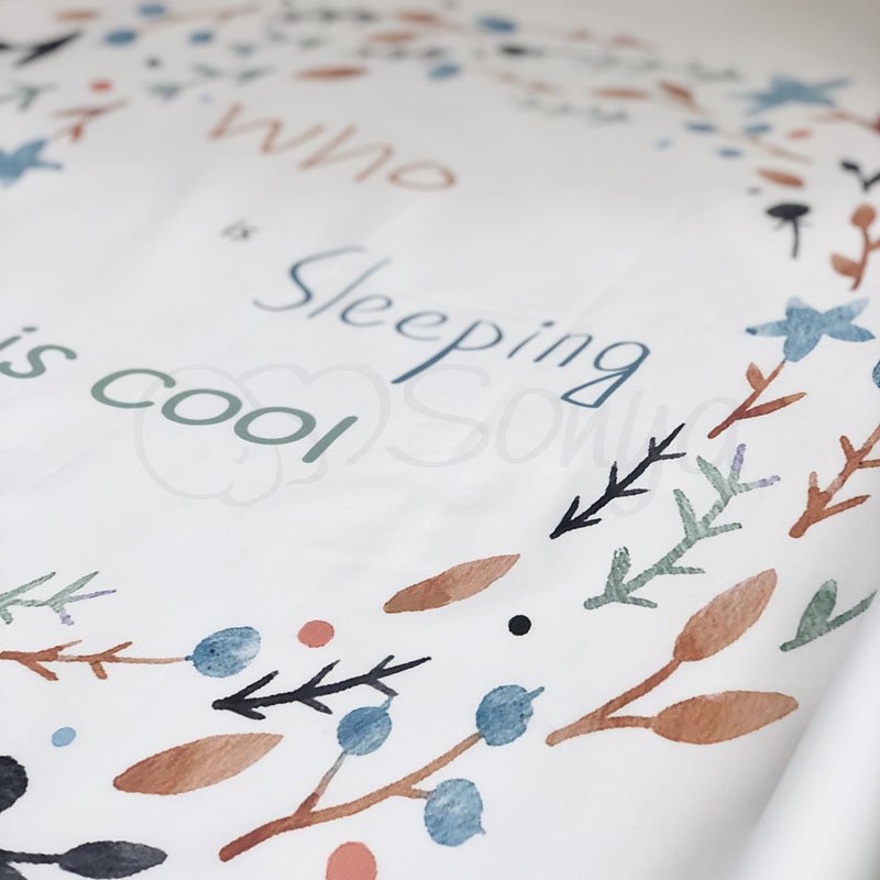 Постільна білизна Msonya Простирадло дитяче з друком 120х60 см Гілочка