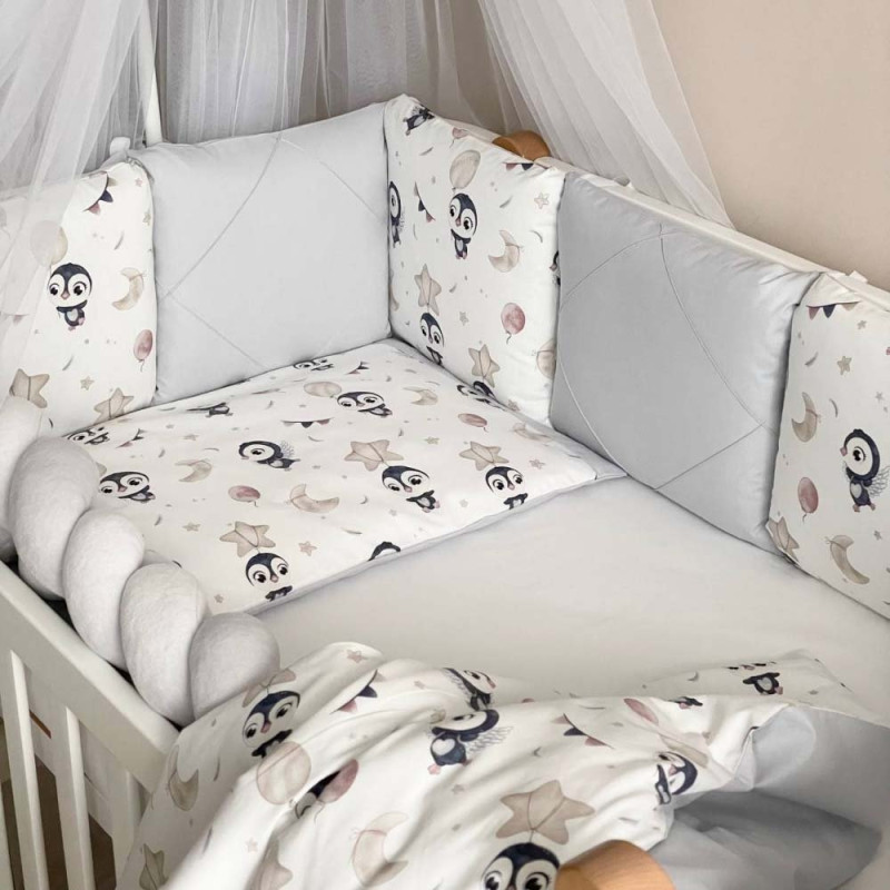 Постільна білизна Msonya комплект Happy night, 6 елементів Пінгвін