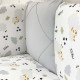 Постільна білизна Msonya комплект Happy night, 6 елементів Овечки сірі