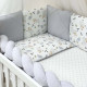 Постільна білизна Msonya комплект Happy night, 6 елементів Овечки сірі