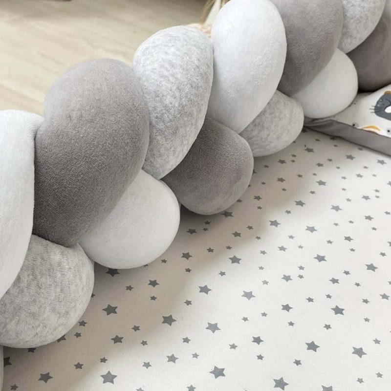 Постільна білизна Msonya комплект Happy night, 6 елементів Мордочки вусаті сірі