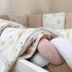 Постільна білизна Msonya комплект Happy night, 6 елементів Галактика / бежевий