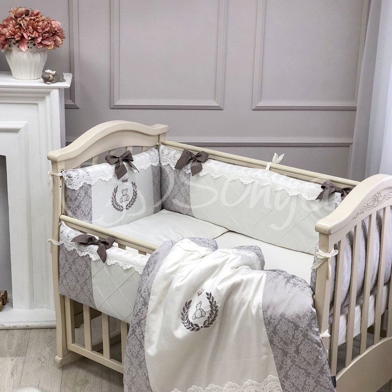 Постільна білизна Msonya комплект De Lux, 6 елементів какао