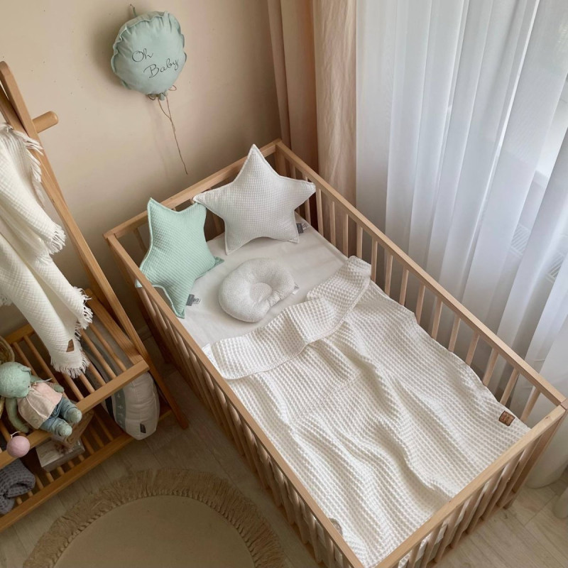 Плед Msonya вафля Грецька білий