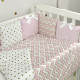 Постільна білизна Msonya комплект Shine, 6 елементів рожевий зигзаг