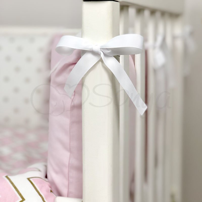 Постільна білизна Msonya комплект Shine, 6 елементів рожевий зигзаг