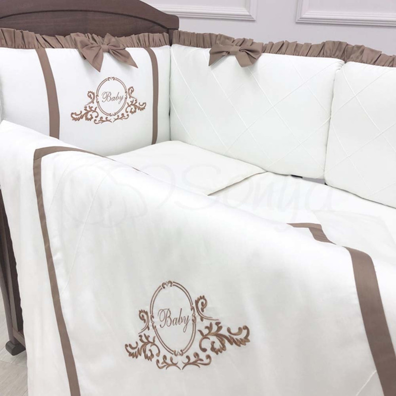 Постільна білизна Msonya комплект Belissimo 120х60 см, 6 одиниць шоколад