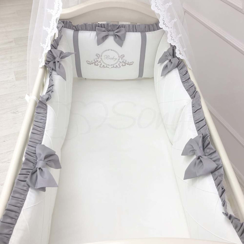 Постільна білизна Msonya комплект Belissimo 120х60 см, 6 одиниць сірий