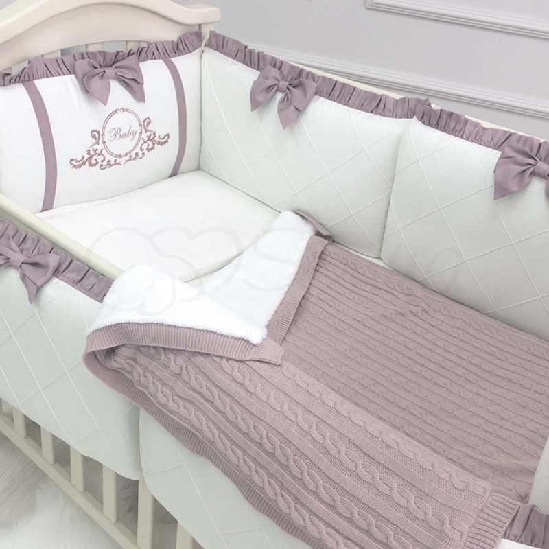 Постільна білизна Msonya комплект Belissimo 120х60 см, 6 одиниць пудра