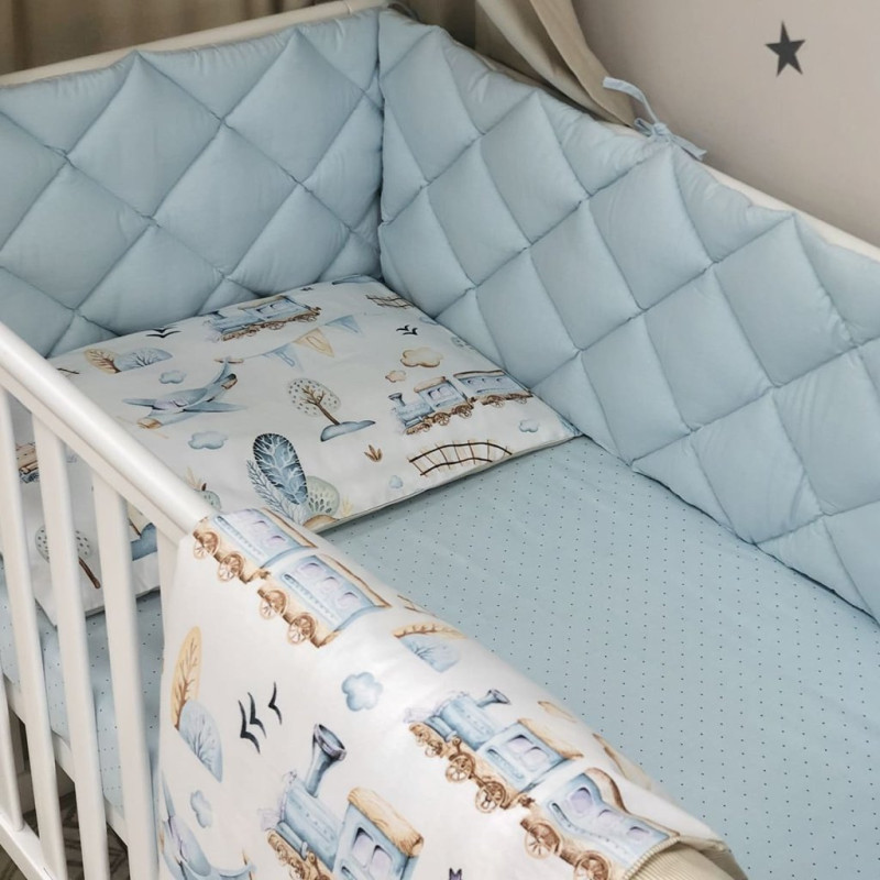 Постільна білизна Msonya комплект Mix, 6 елементів Паровозики