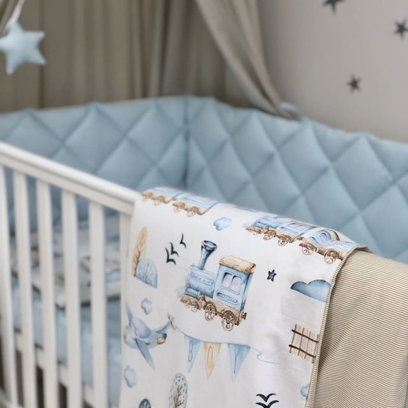 Постільна білизна Msonya комплект Mix, 6 елементів Паровозики