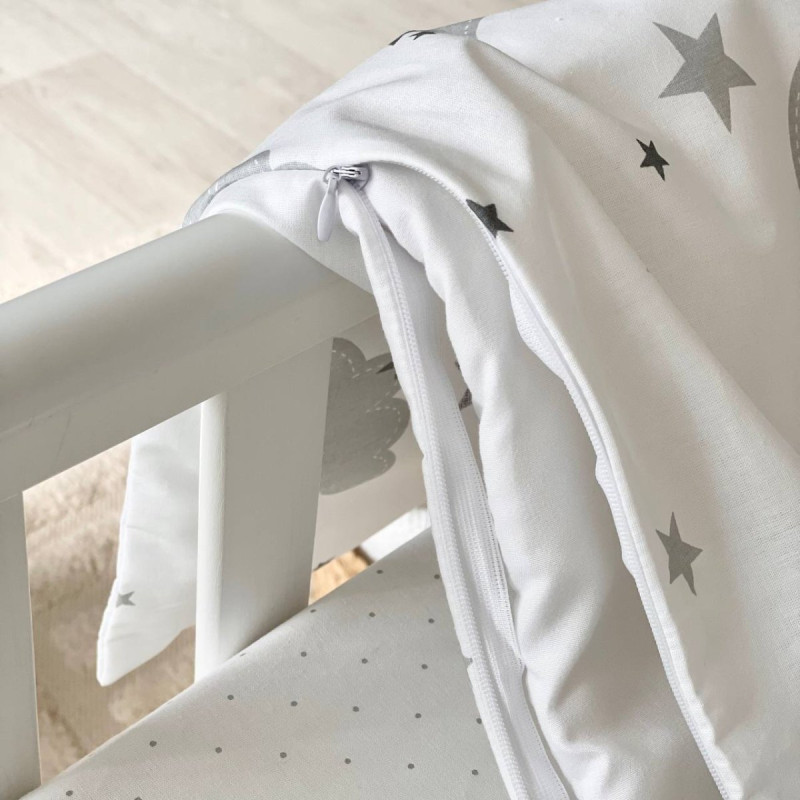 Ковдра Msonya Підпоплін Хмаринки сірі