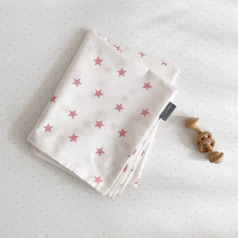 Ковдра Msonya Підпоплін Зорепад пудра на білому