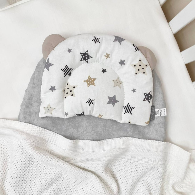 Постільна білизна Msonya Водонепроникне простирадло у візочок Мармур сірий