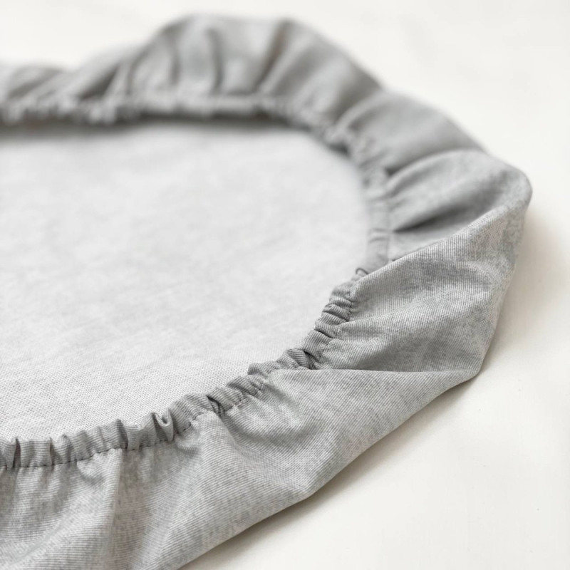 Постільна білизна Msonya Водонепроникне простирадло у візочок Мармур сірий