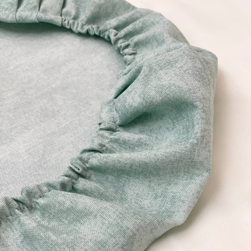 Постільна білизна Msonya Водонепроникне простирадло у візочок Мармур м'ята