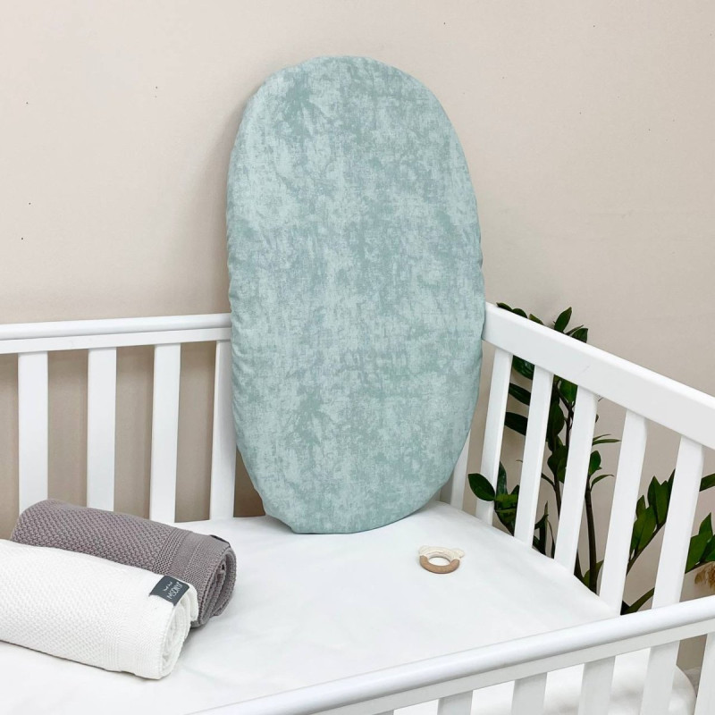 Постільна білизна Msonya Водонепроникне простирадло у візочок Мармур м'ята