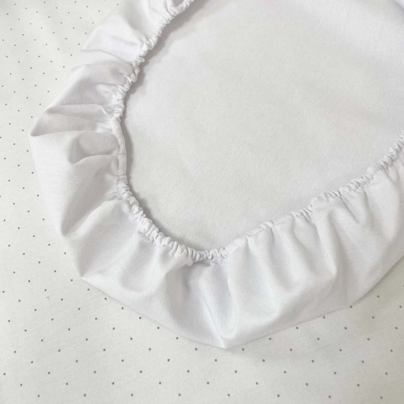 Постільна білизна Msonya Водонепроникне простирадло у візочок 45 х 80 см біле