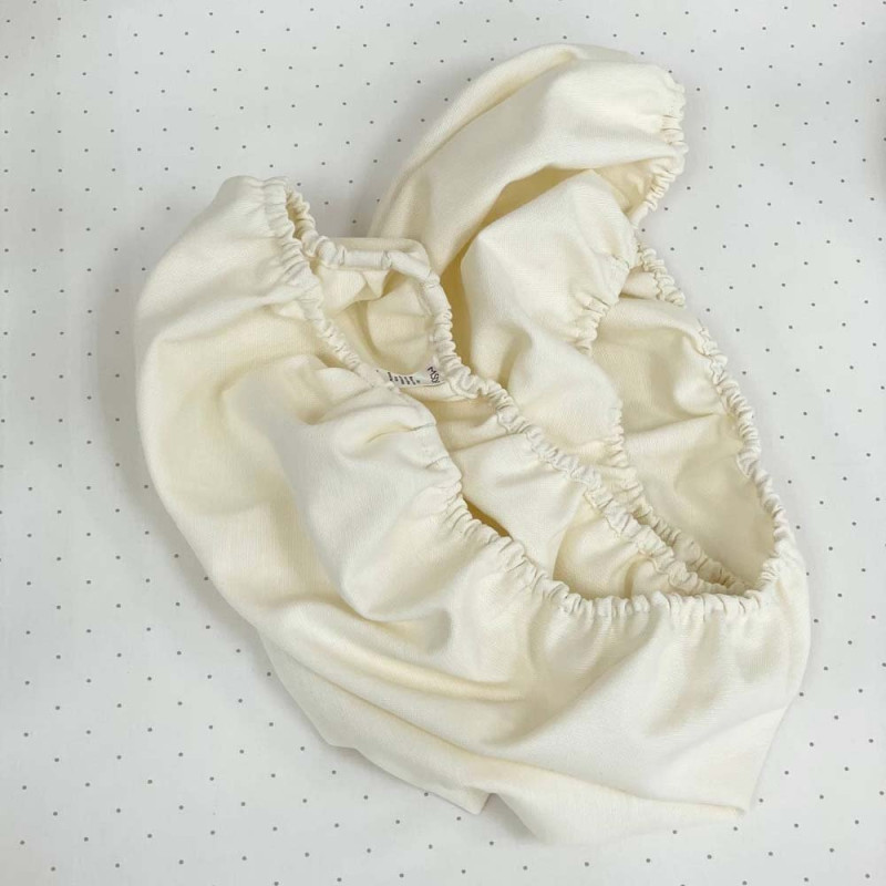 Постільна білизна Msonya Водонепроникне простирадло у візочок 45 х 80 см молочне