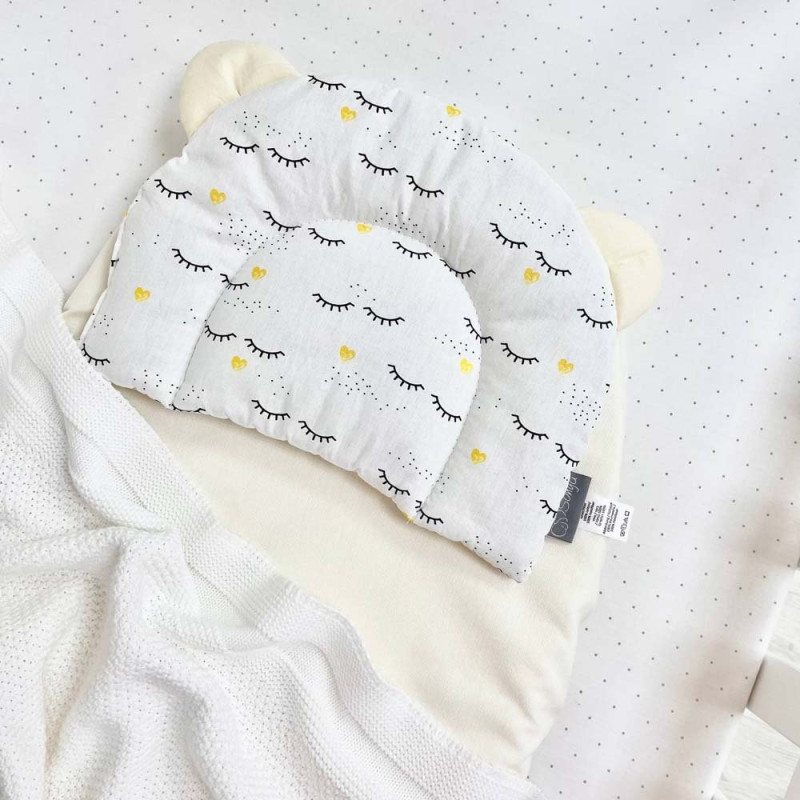 Постільна білизна Msonya Водонепроникне простирадло у візочок 45 х 80 см молочне