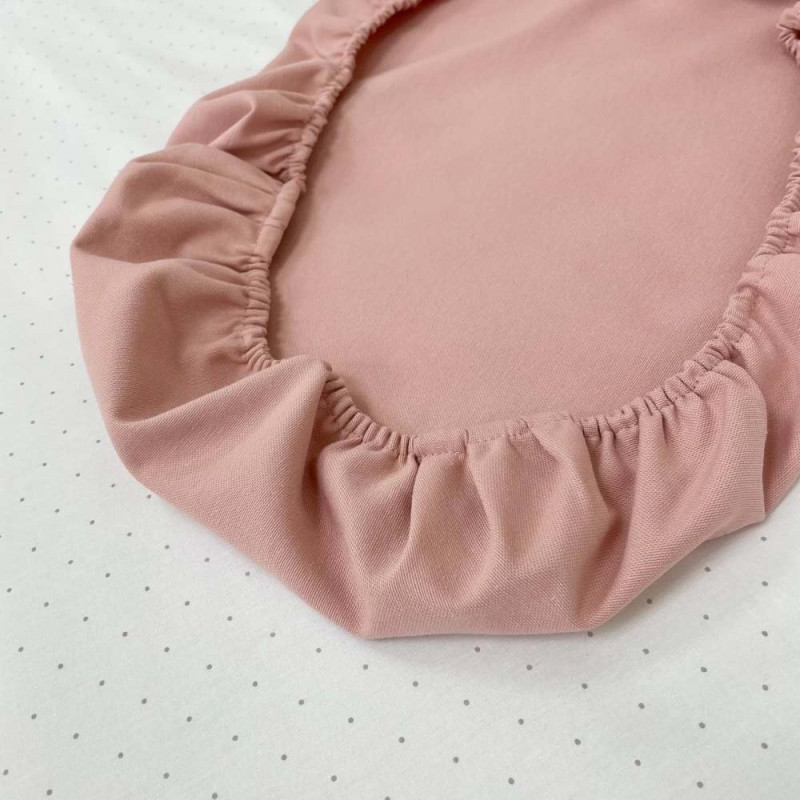 Постільна білизна Msonya Водонепроникне простирадло у візочок 45 х 80 см пудра