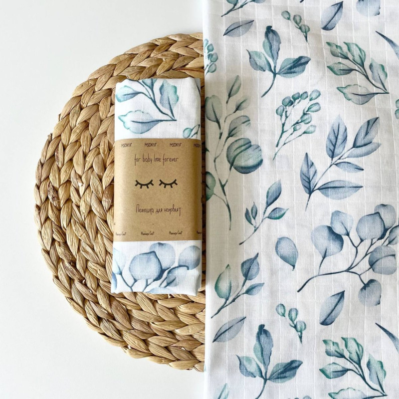 Пелюшка Msonya унісекс з малюнком мята 4666621