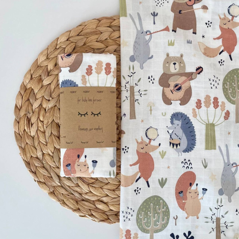 Пелюшка Msonya унісекс з малюнком пудра 4666756