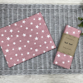 Пелюшка Msonya бязь Зірки розсип білі на пудрі