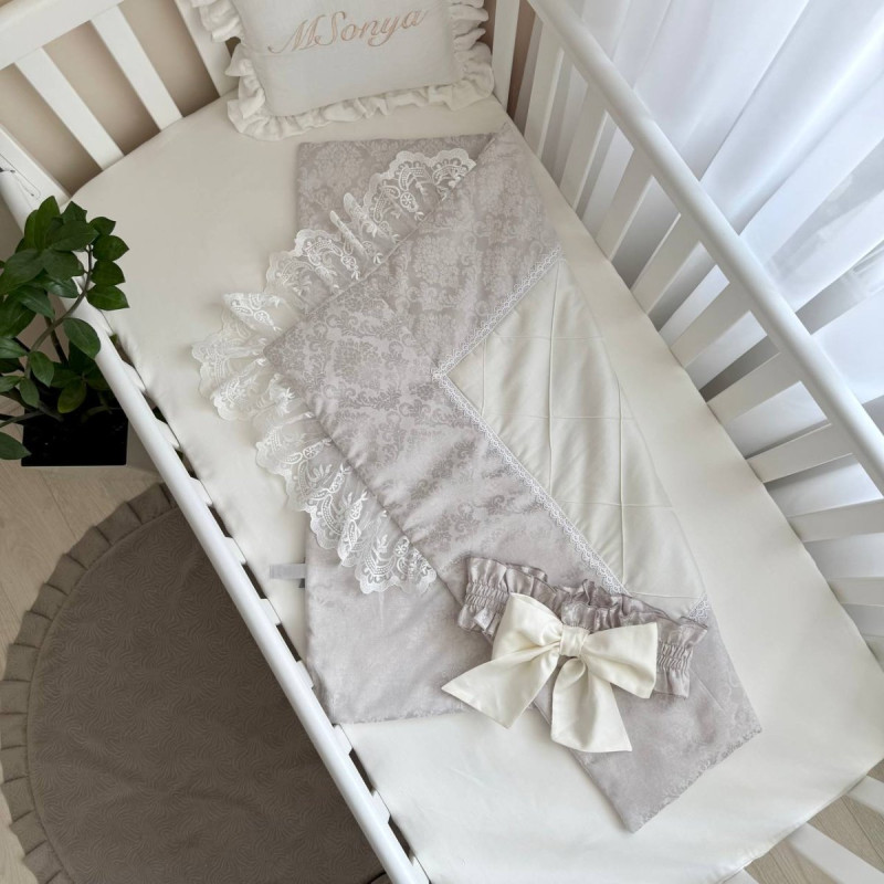 Плед Msonya конверт De Lux сіро-бежевий